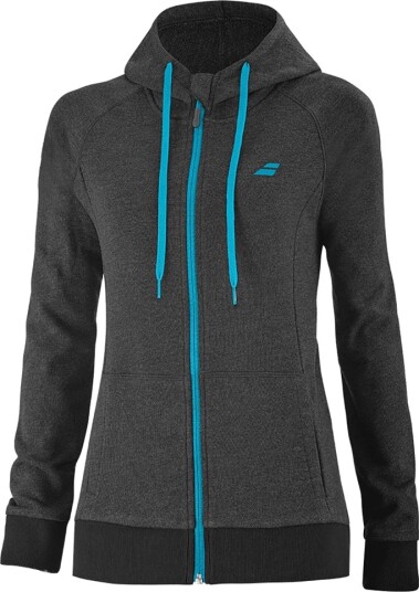 Babolat Exercise Hood Jacket Women Black Heather XL