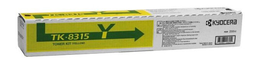 Kyocera TK-8315 Y lasertoner - 1T02MVANL0 Original - Gul 6000 sider Kyocera TK-8315 Y lasertoner - 1T02MVANL0 Original - Gul 6000 sider