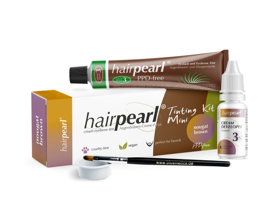 Hairpearl Brynog Vippefarge Mini-Kit Nougat Brown