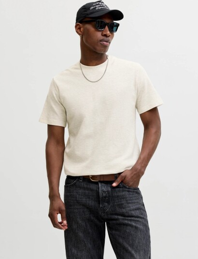 Jack & Jones Jjeaustin Tee Ss Noos Cream S Jack & Jones Jjeaustin Tee Ss Noos Cream S