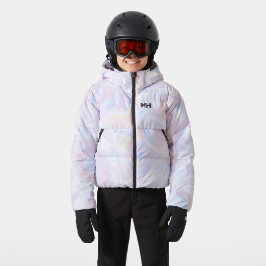 Helly Hansen Nora Kort Ski Boblejakke Junior Hvit 158