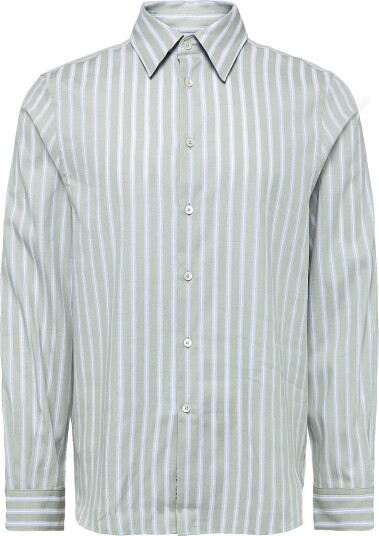 PS Paul Smith Mens Ls Regular Fit Shirt 34_LT GREYISH GREEN M