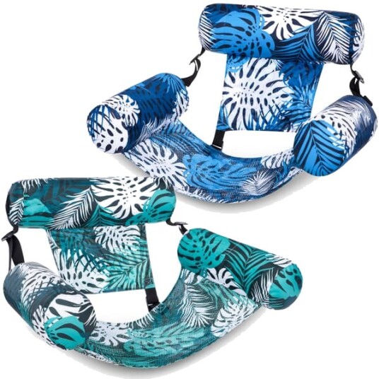 Oppblåsbare flytemadrasser for voksne 2 pakning flytende lenestoler oppblåsbare bassengflytemadrasser for voksne flytende stol for fester sommer strand innsjø vannsport Oppblåsbare flytemadrasser for voksne 2 pakning flytende lenestoler oppblåsbare bassengflytemadrasser for voksne flytende stol for fester sommer strand innsjø vannsport