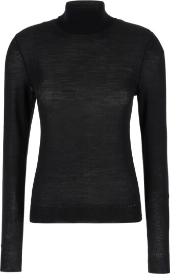 Saint Laurent Dame Strikkevarer Svart L, Saint Laurent Dame Strikkevarer Svart L,
