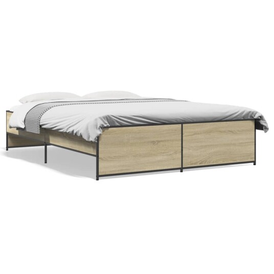  Sengeramme sonoma eik 160x200 cm konstruert tre og metall 8721102610684