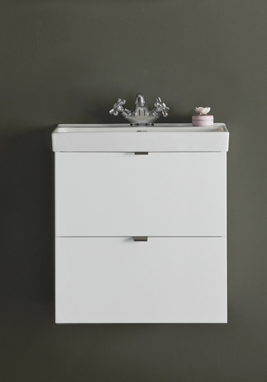 Hafa Neat Servantskap m/2 skuffer 55x31x50 Uten grep Hvit Matt Hafa Neat Servantskap m/2 skuffer 55x31x50 Uten grep Hvit Matt