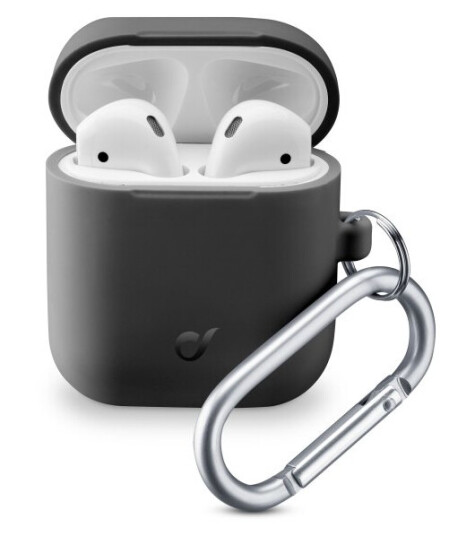 Cellularline Bounceairpods, Etui, Silikon, Sort Cellularline Bounceairpods, Etui, Silikon, Sort