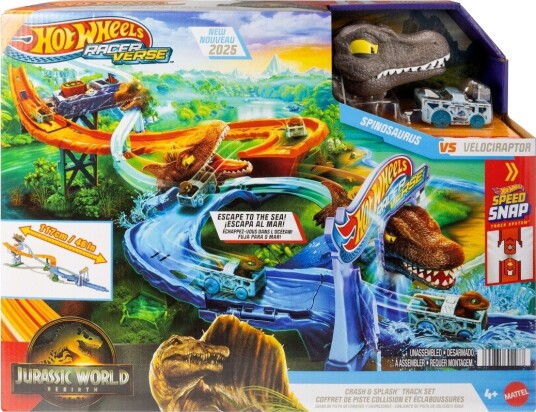 Hot Wheels RacerVerse Jurassic World Crash And Splash Lekesett Hot Wheels RacerVerse Jurassic World Crash And Splash Lekesett