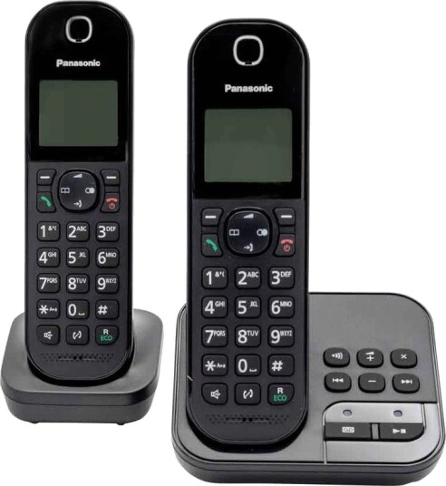 Panasonic KX-TGC422 Trådløs DECT telefon Svart 2-pack