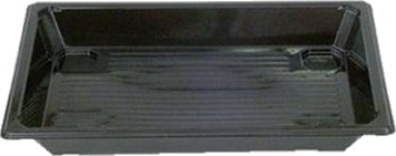 Sushibakke 215X147x25 Mm Rpet Sort,300 Stk/Krt