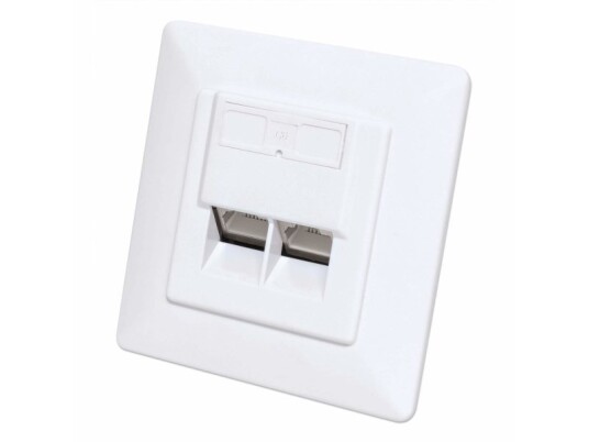 Intellinet 771917 2 X Rj-45 Stp 6A 500 Mhz 250 Mo Hvit