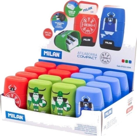 Milan Compact Vikings Viskelær-/Spisser (16-Pk)