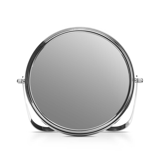 Gillian Jones Shaving Mirror w. 5x Magnification - Silver Gillian Jones Shaving Mirror w. 5x Magnification - Silver