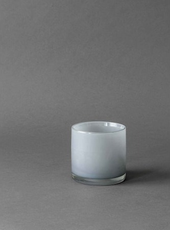 Tell Me More Lyric Lysestake i Glass Dusty Blue 10 cm