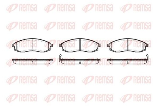 Bremseklosser REMSA 0598.02 Bremseklosser REMSA 0598.02