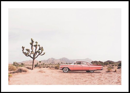 In the desert Poster Plakat / 21x30cm