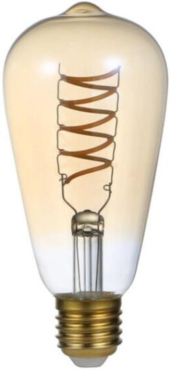 J&EL LED Filament Flex 5W E27 Gyllen ST64 - 3802954