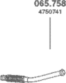 Eksosrør PEDOL 065.758