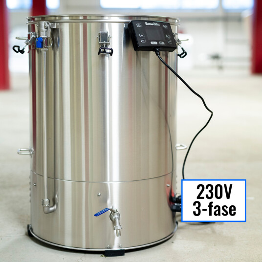 BrewZilla 100L Gen 4 RAPT WIFI 230V 230V 3-fase strømforsyning. 6600W