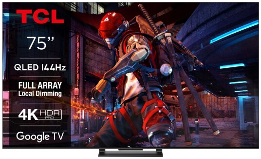 TCL 75" QLED 4K Smart TV med Dolby Vision og Google TV 75QLED870 TCL 75" QLED 4K Smart TV med Dolby Vision og Google TV 75QLED870