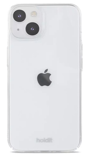 Holdit iPhone 15 Slim Plast Deksel - Transparent
