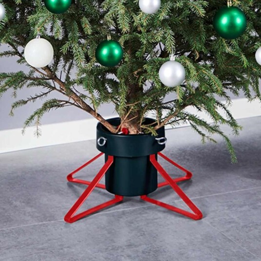 vidaXL Juletrestativ grønn og rød 46x46x19 cm vidaXL Juletrestativ grønn og rød 46x46x19 cm