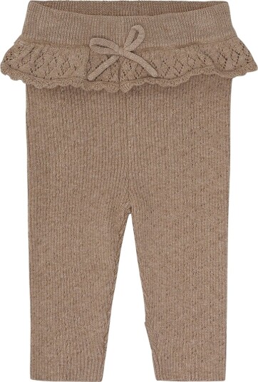 Hust and Claire Leggings   Rib   Strikk   HCLisa   Kjeks   Hust and Claire   74   Leggings Beige Brun