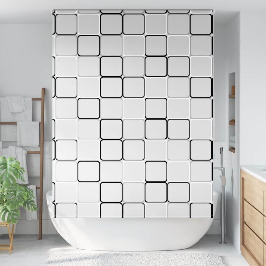 Dusjrullgardin 160x240 cm Stoff Bredde 156 cm