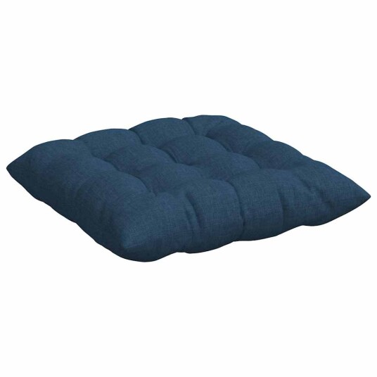 Seteputer 2 pcs Blå 40 x 40 x 6 cm stoff
