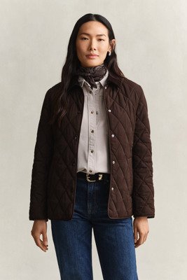 Gant Slim Quilted Jacket Brown XS Gant Slim Quilted Jacket Brown XS