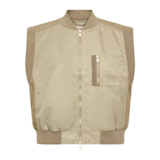 MOS MOSH Mmjovo Neola Waistcoat Beige XS MOS MOSH Mmjovo Neola Waistcoat Beige XS