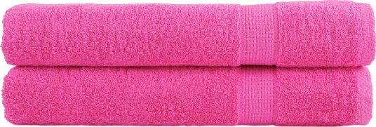 vidaXL Premium håndklær SOLUND 2 stk rose 80x200 cm 600 g/m2 vidaXL Premium håndklær SOLUND 2 stk rose 80x200 cm 600 g/m2