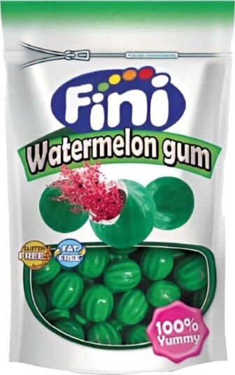 Fini Fruit Salad Gum Vannmelonformet Tyggegummi 165 gram