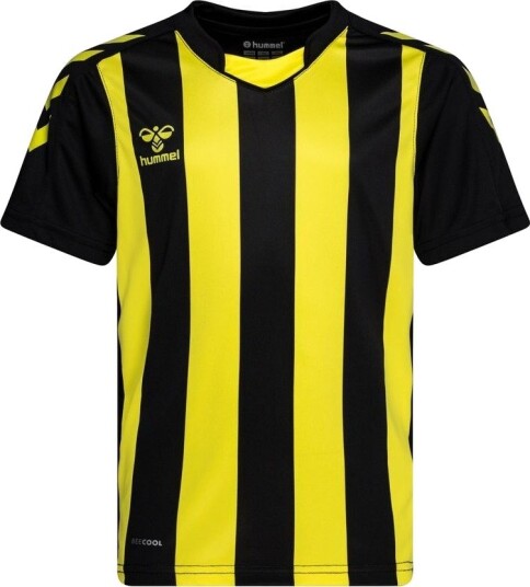 Hummel Spillerdrakt Core Striped Svart/gul Barn størrelse 128 cm