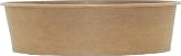 Salatbolle Rund 900 Ml Ø185 Mm H50 Mm Kraft/Pe Belagt Brun,6 Pk X 50 Stk/Eske
