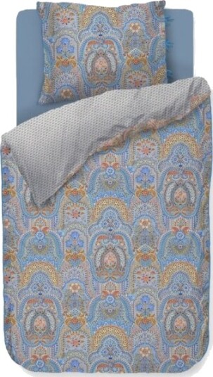 Pip Studio Studio Jabali Flower Blue Cotton 140X200/60X63 Cm