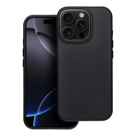 OEM Carbon Elite Mag Deksel for iPhone 16e Svart
