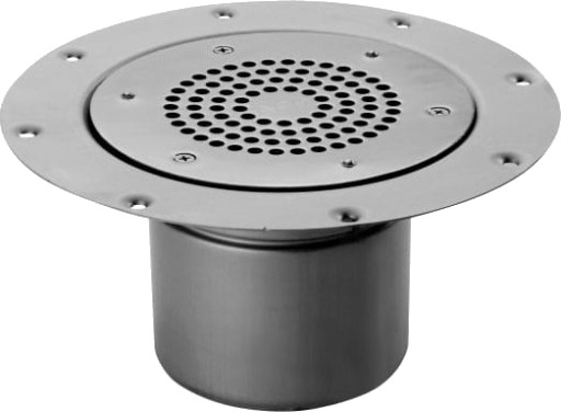 ACO 110 mm dreneringspanne for vinyl, uten kran, vertikal, kort 160x111x160 mm