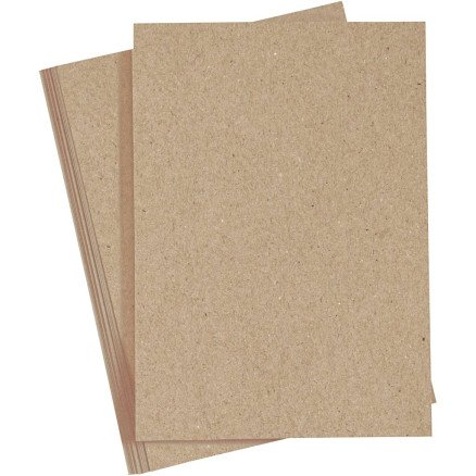 Diverse Kartong A4 ark 210x297 mm 220 g natur 10 ark 1 pk