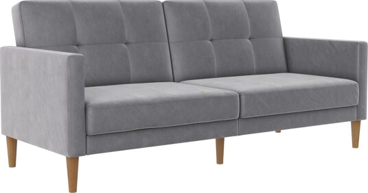 Sovesofa Lilly Lys grå Fløyel Lys grå Fløyel
