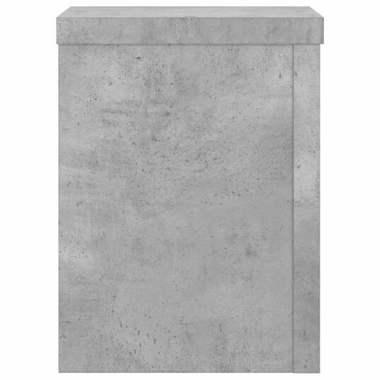 Plantestativer 2 stk betonggrå 15x15x20 cm konstruert tre Plantestativer 2 stk betonggrå 15x15x20 cm konstruert tre