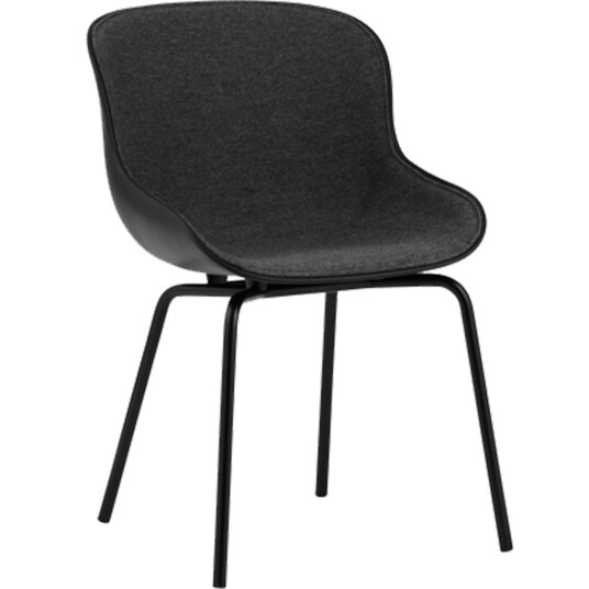 Normann Copenhagen Hyg Stol Polstret Front Mørkegrå / Svart
