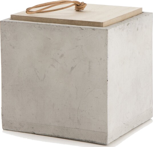 Enjoy Design Krukke sement m/trelokk H:14cm
