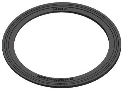 Lauridsen skrå toppring Ø600 mm, høyde 9-22 mm - plast