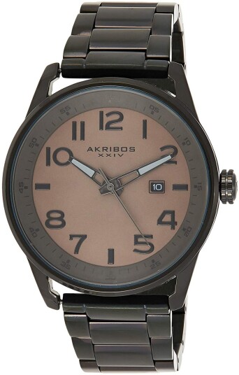 Akribos XXIV Herreklokke AK956BR Classic Brun/Stål Ø44 mm Akribos XXIV Herreklokke AK956BR Classic Brun/Stål Ø44 mm