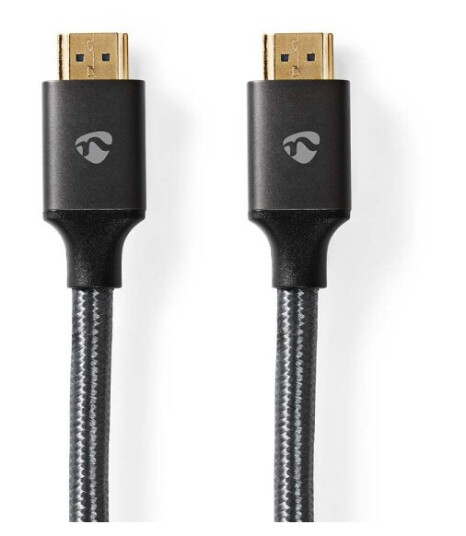 Nedis 8K Ultra High Speed HDMI Kabel 2m Grå Rund