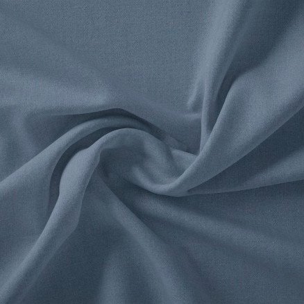 Stoffabrics Swan Solid Bomullslerret Stoff 150cm 993 Mørkegrå 50cm