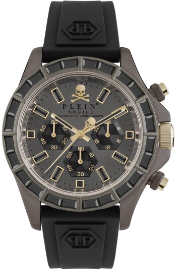 Philipp Plein Herreklokke PWVAA0323 Street Couture Brun/Gummi Ø43 mm Philipp Plein Herreklokke PWVAA0323 Street Couture Brun/Gummi Ø43 mm