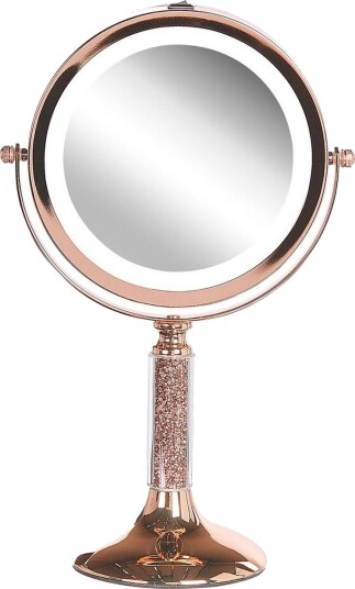 Sminkspegel Beliani Baixas Guld/svart Rose\|\|GOLD