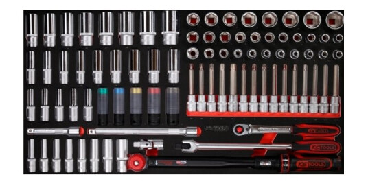 Ks Tools 813.0086, Støpselsett, 86 Hoder, 13,4 Kg